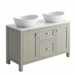 Butler & Rose Audrey 1200mm Floorstanding Countertop Vanity Unit - Spa Grey -TAP WAREHOUSE Shop montpelier 1200 vanity unit dovetail grey