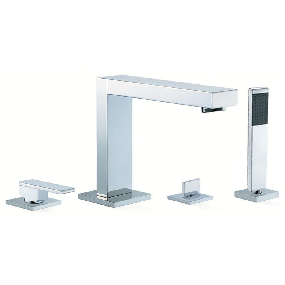 Vado Notion Deck Mounted 4 Hole Bath Shower Mixer With Shower Kit 3 Vado Notion Deck Mounted 4 Hole Bath Shower Mixer With Shower Kit