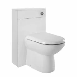 Nuie Eden 500mm Back To Wall Toilet Unit - Gloss White