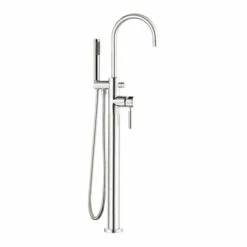 Vado Origins Bath Shower Mixer With Shower Kit Single Lever With Swivel Spout