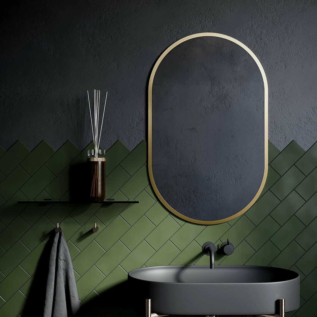 Origins Living Docklands Capsule Mirror - 500mm - Brushed Brass 3 Origins Living Docklands Capsule Mirror - 500mm - Brushed Brass