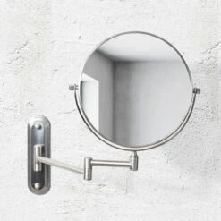 Origins Living Taylor Round Magnifying Mirror 200mm - Chrome 11 Origins Living Taylor Round Magnifying Mirror 200mm - Chrome -TAP WAREHOUSE Shop origins taylor 315 245 brushed nickel lifestyle
