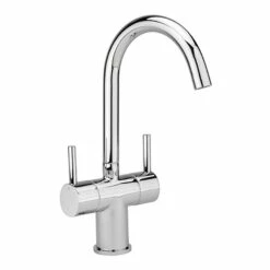 Sagittarius Piazza Twin Lever Mono Basin Mixer With Clicker Waste