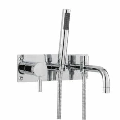Hudson Reed Tec Lever Wall Mounted Bath Mixer With Handset Kit