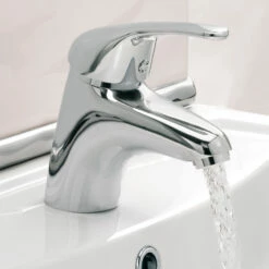 Sagittarius Prestige Monobloc Basin Mixer With Clicker Waste -TAP WAREHOUSE Shop prestige basin feature