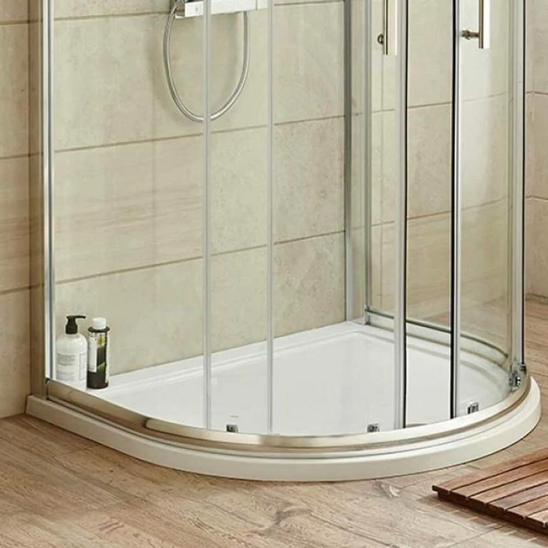 Harbour Primrose D Shaped Shower Tray - 1050 X 925mm 3 Harbour Primrose D Shaped Shower Tray - 1050 X 925mm