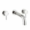 Proflow 3 Hole Fusion Wall Mounted Bath Tap 1 Proflow 3 Hole Fusion Wall Mounted Bath Tap -TAP WAREHOUSE Shop proflow 3 hole fusion wall mounted bath tap chrome cutout