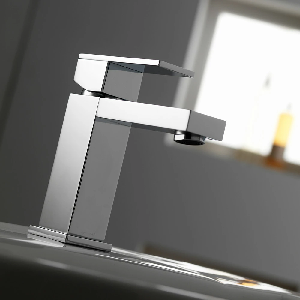 Pura Bloque Single Lever Basin Mixer With Clicker Waste 3 Pura Bloque Single Lever Basin Mixer With Clicker Waste