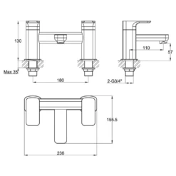 Vellamo Panache Bath Filler -TAP WAREHOUSE Shop pura flite bath filler tap vel flbf tech