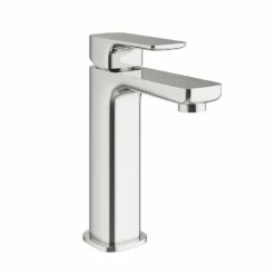 Vellamo Panache Medium Basin Mixer With Clicker Waste