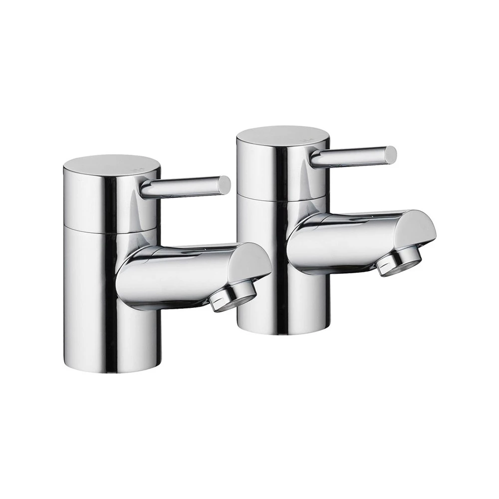 Vellamo Curvo Bath Pillar Taps 3 Vellamo Curvo Bath Pillar Taps