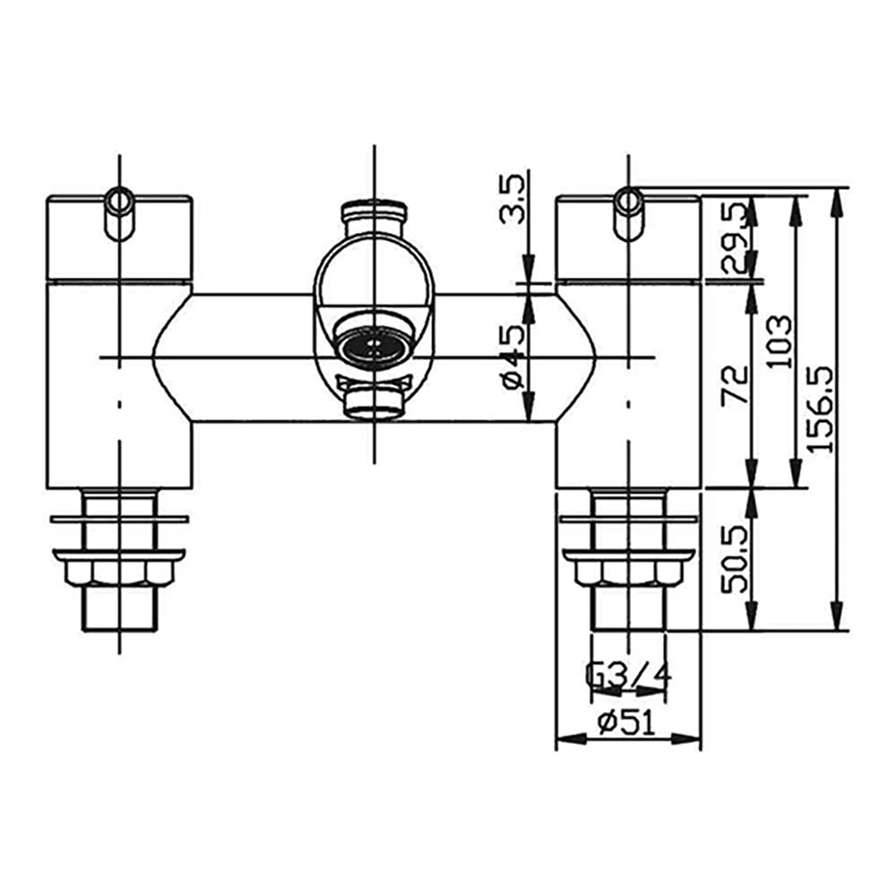 Vellamo Curvo Bath Shower Mixer 5 Vellamo Curvo Bath Shower Mixer - Image 3