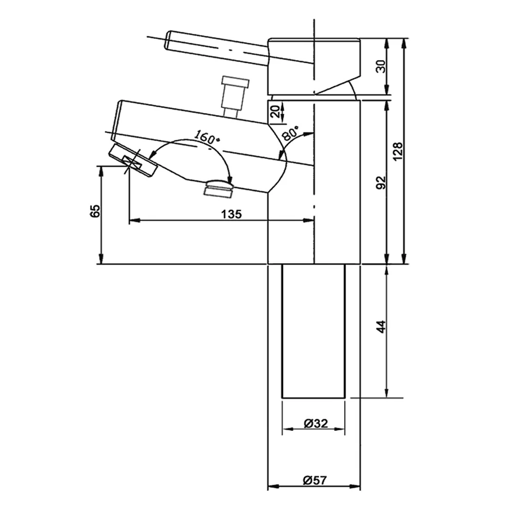 Vellamo Curvo Mono Bath Shower Mixer With Shower Attachment 5 Vellamo Curvo Mono Bath Shower Mixer With Shower Attachment - Image 3