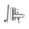 Vellamo Curvo Mono Bath Shower Mixer With Shower Attachment -TAP WAREHOUSE Shop pura xcite monobloc bath shower tap shower kit