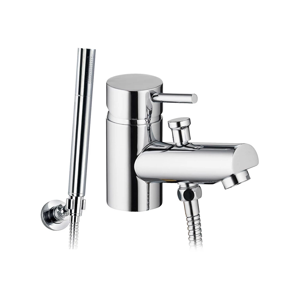 Vellamo Curvo Mono Bath Shower Mixer With Shower Attachment 3 Vellamo Curvo Mono Bath Shower Mixer With Shower Attachment