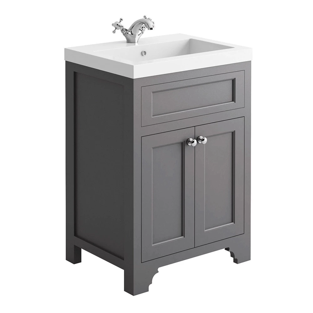 Butler & Rose Charlotte 600mm Vanity Unit - Spa Grey 7 Butler & Rose Charlotte 600mm Vanity Unit - Spa Grey - Image 5