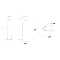 Roper Rhodes Sign Waterfall Tall Basin Mono Mixer With Clicker Waste 5 Roper Rhodes Sign Waterfall Tall Basin Mono Mixer With Clicker Waste -TAP WAREHOUSE Shop roper rhodes sign waterfall tall tap technical