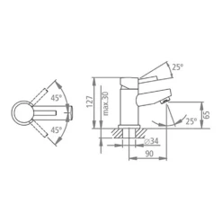 Roper Rhodes Storm Mini Mono Basin Mixer With Clicker Waste 7 Roper Rhodes Storm Mini Mono Basin Mixer With Clicker Waste -TAP WAREHOUSE Shop roper rhodes storm mini tap t226002 tech
