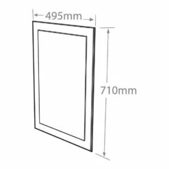 Roper Rhodes Level Bevelled Mirror With Clear Glass Frame - 710 X 495mm -TAP WAREHOUSE Shop roper rhodes technical specifications mps401 tech