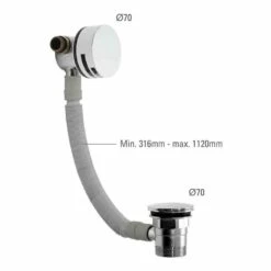 Roper Rhodes Round Smartflow Bath Filler -TAP WAREHOUSE Shop roper rhodes technical specifications svacs02