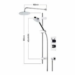 Roper Rhodes Event Round Dual Function Shower System With Fixed Shower Head 7 Roper Rhodes Event Round Dual Function Shower System With Fixed Shower Head -TAP WAREHOUSE Shop roper rhodes technical specifications svset01