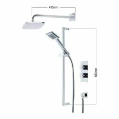 Roper Rhodes Event Square Dual Function Shower System With Fixed Shower Head -TAP WAREHOUSE Shop roper rhodes technical specifications svset17