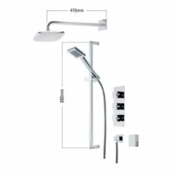 Roper Rhodes Event Square Triple Function Shower System -TAP WAREHOUSE Shop roper rhodes technical specifications svset19