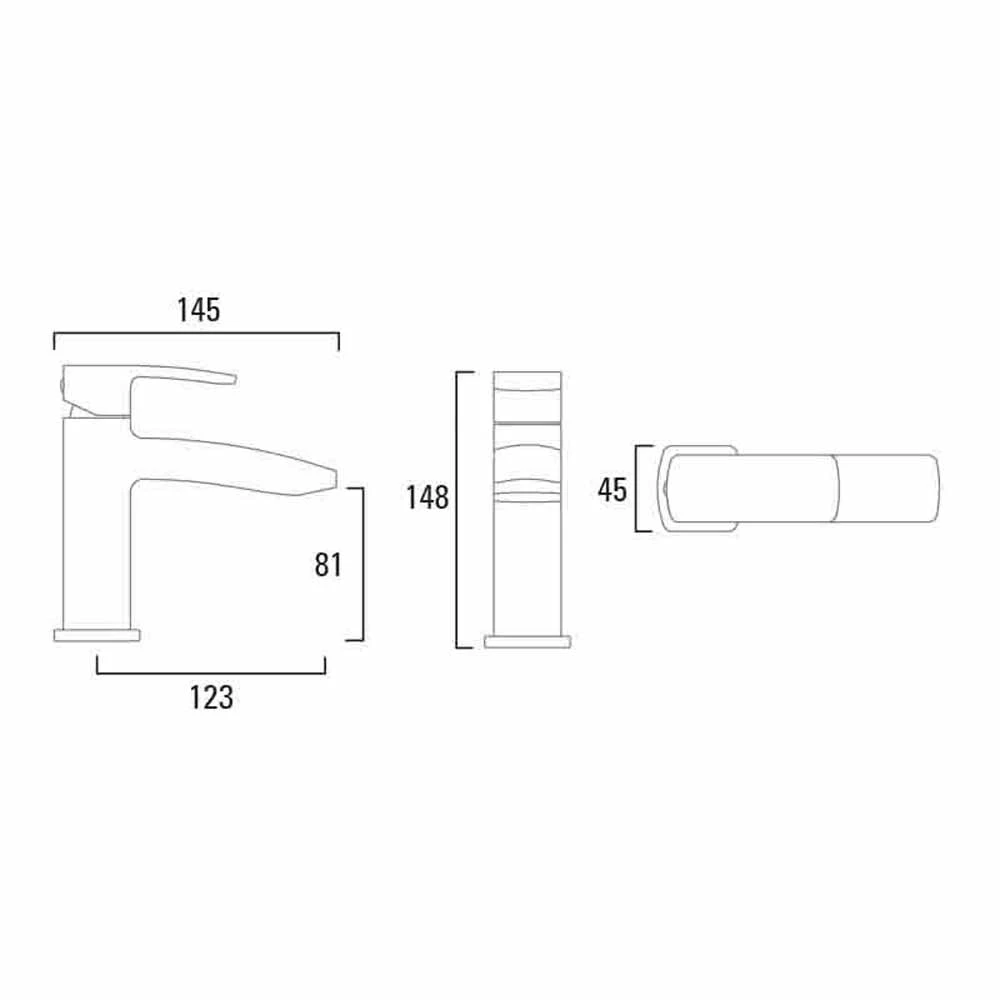 Roper Rhodes Sync Mini Mono Basin Mixer With Clicker Waste 4 Roper Rhodes Sync Mini Mono Basin Mixer With Clicker Waste - Image 2
