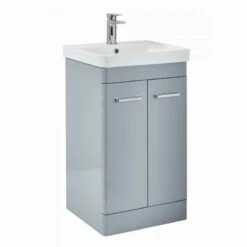 Harbour Identity 500mm Floorstanding Vanity Unit & Basin - Wolf Grey 17 Harbour Identity 500mm Floorstanding Vanity Unit & Basin - Wolf Grey -TAP WAREHOUSE Shop rossini pebble grey 500 1