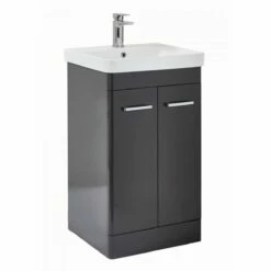 Harbour Identity 500mm Floorstanding Vanity Unit & Basin - Wolf Grey 18 Harbour Identity 500mm Floorstanding Vanity Unit & Basin - Wolf Grey -TAP WAREHOUSE Shop rossini wolf grey. 500