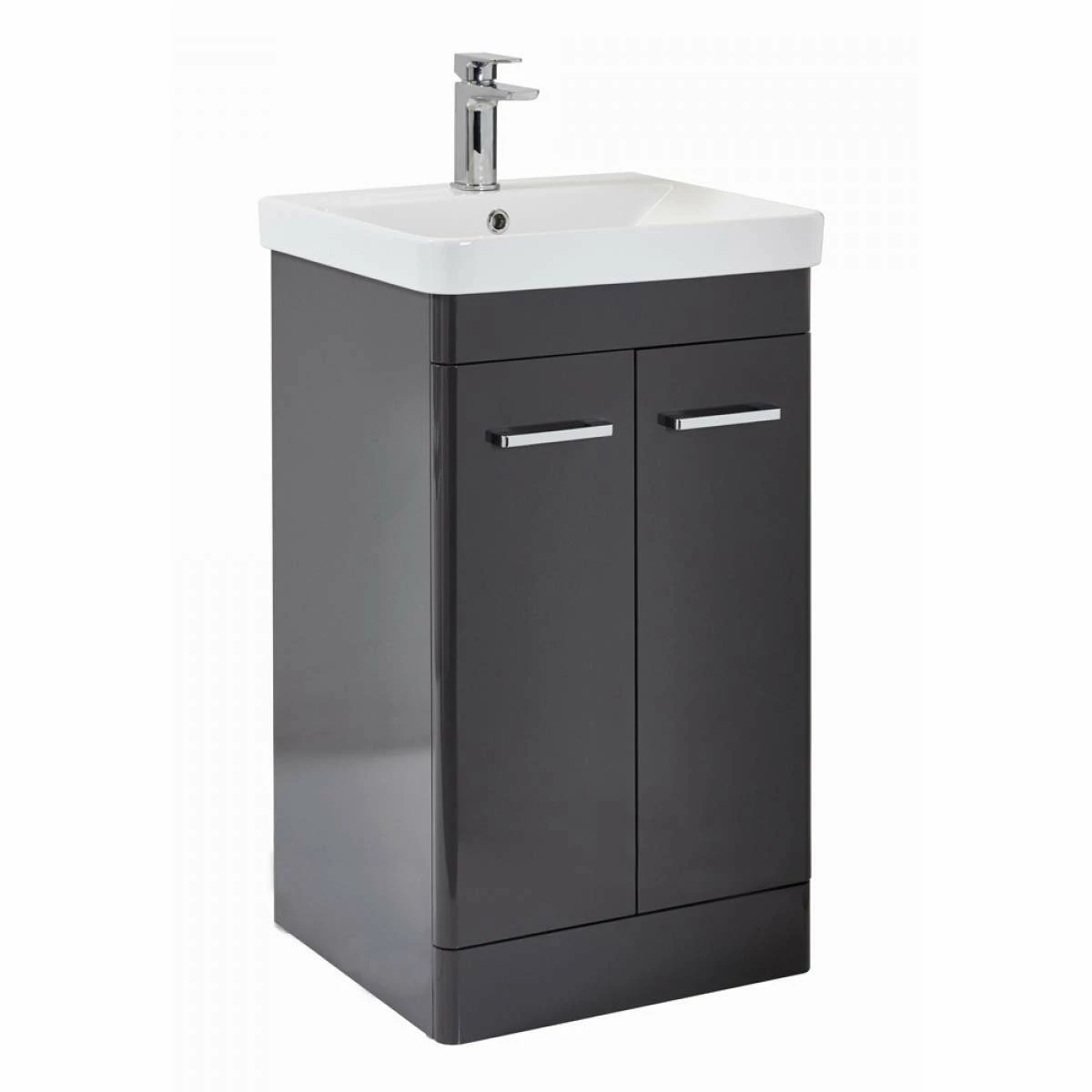 Harbour Identity 500mm Floorstanding Vanity Unit & Basin - Wolf Grey 7 Harbour Identity 500mm Floorstanding Vanity Unit & Basin - Wolf Grey - Image 5