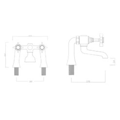 Sagittarius Churchman Deck Mounted Bath Filler -TAP WAREHOUSE Shop sagittarius churchman deck mounted bath filler tech 1