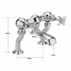 Sagittarius Churchman Chrome Bath Filler With Deck Mounting Legs 5 Sagittarius Churchman Chrome Bath Filler With Deck Mounting Legs -TAP WAREHOUSE Shop sagittarius churchman deluxe chrome bath filler with deck mounting legs tech image ch 204 c