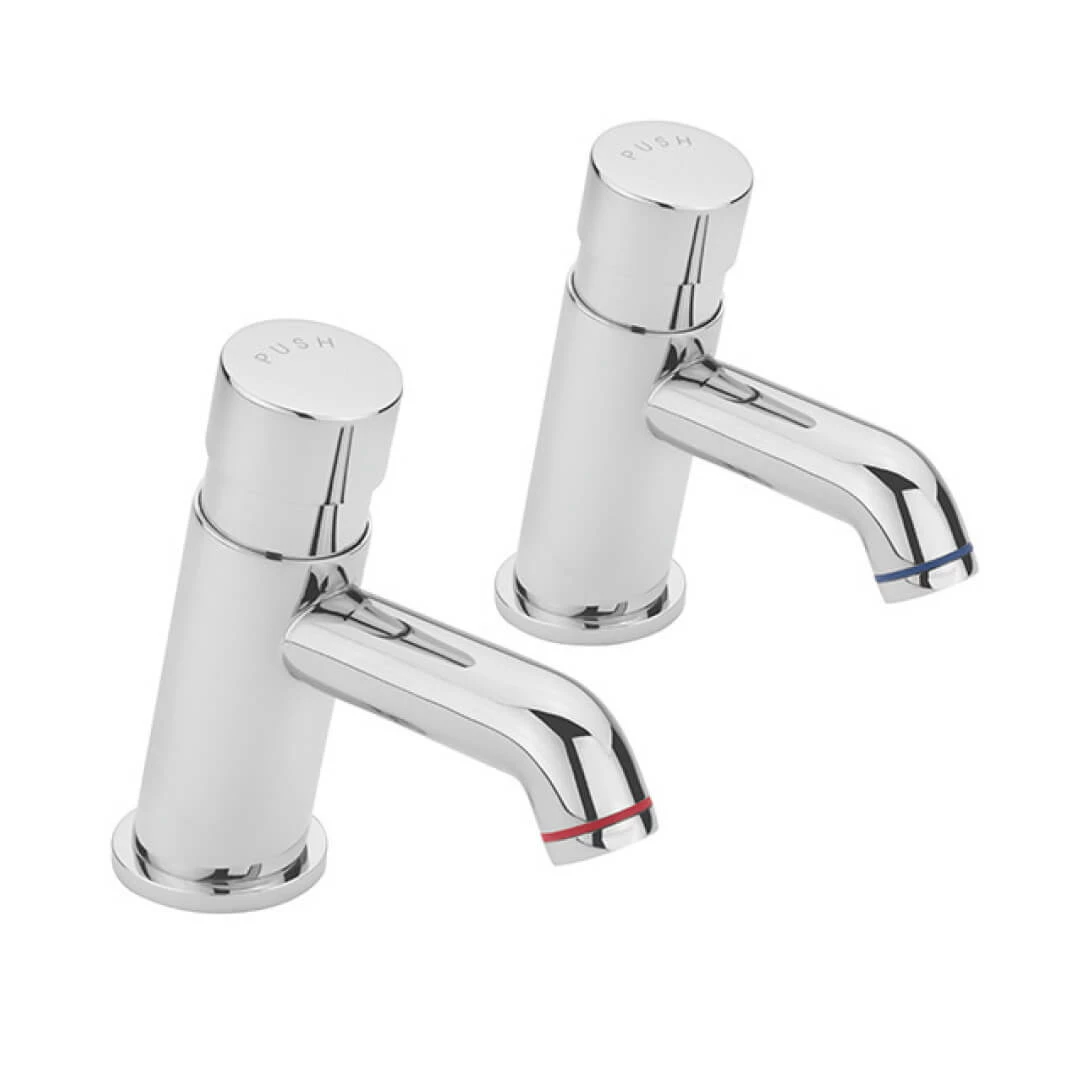 Sagittarius Ergo Non-Concussive Pair Of Basin Taps 3 Sagittarius Ergo Non-Concussive Pair Of Basin Taps