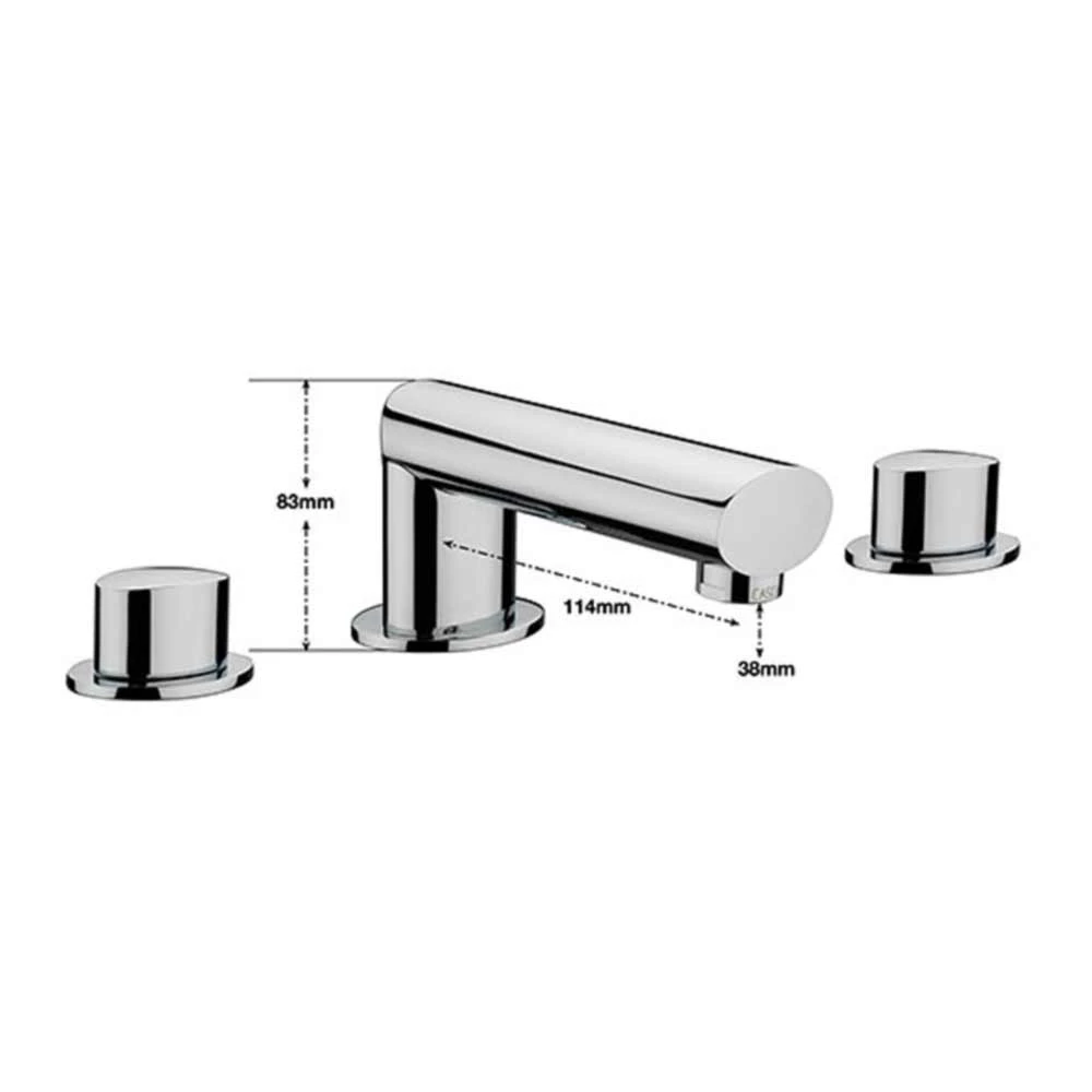 Sagittarius Oveta 3 Hole Bath Filler 4 Sagittarius Oveta 3 Hole Bath Filler - Image 2