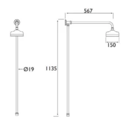 Sagittarius Traditional Rigid Riser Kit 5 Sagittarius Traditional Rigid Riser Kit -TAP WAREHOUSE Shop sagittarius rigit riser 150mm head tech