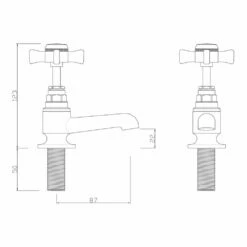 Sagittarius Churchman Pair Of Basin Taps 5 Sagittarius Churchman Pair Of Basin Taps -TAP WAREHOUSE Shop sagittarius technical specifications ch101c
