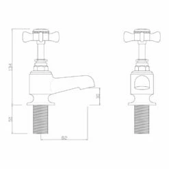 Sagittarius Churchman Pair Of Bath Taps 5 Sagittarius Churchman Pair Of Bath Taps -TAP WAREHOUSE Shop sagittarius technical specifications ch102c
