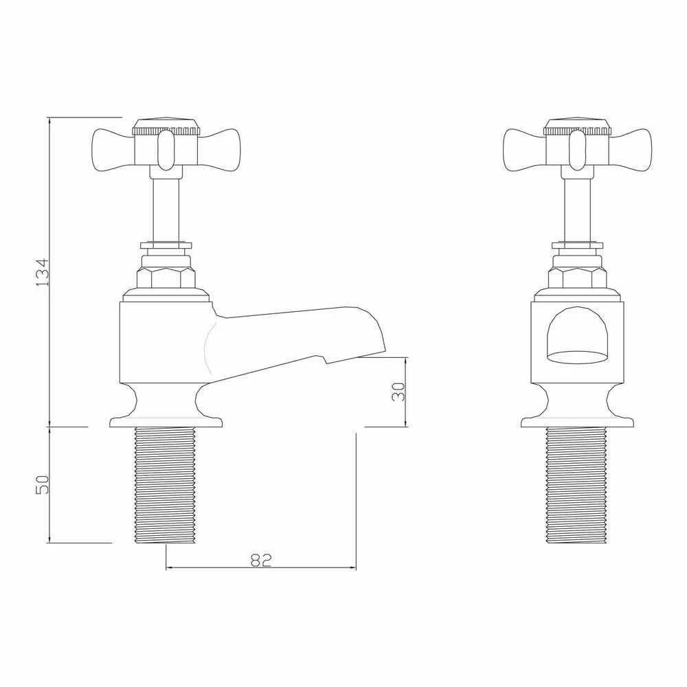 Sagittarius Churchman Pair Of Bath Taps 4 Sagittarius Churchman Pair Of Bath Taps - Image 2
