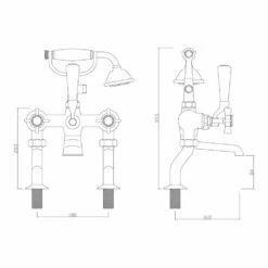 Sagittarius Churchman Deluxe Bath Shower Mixer & No1 Kit 5 Sagittarius Churchman Deluxe Bath Shower Mixer & No1 Kit -TAP WAREHOUSE Shop sagittarius technical specifications ch205c