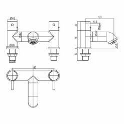 Sagittarius Ergo Bath Shower Mixer & No1 Kit 5 Sagittarius Ergo Bath Shower Mixer & No1 Kit -TAP WAREHOUSE Shop sagittarius technical specifications el305c