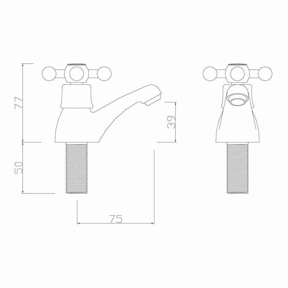 Sagittarius Fantasy Pair Of Basin Taps 5 Sagittarius Fantasy Pair Of Basin Taps - Image 3