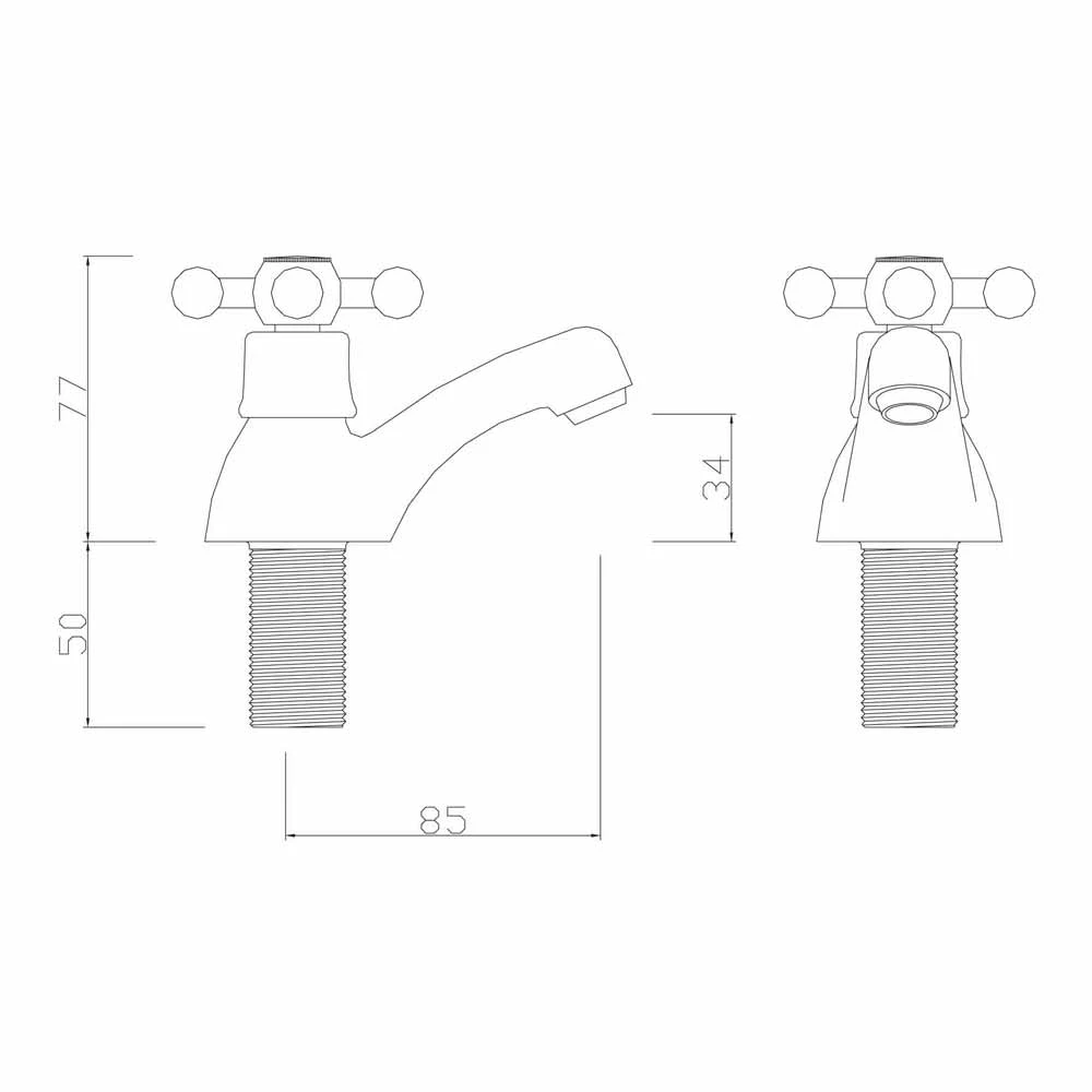 Sagittarius Fantasy Pair Of Bath Taps 4 Sagittarius Fantasy Pair Of Bath Taps - Image 2