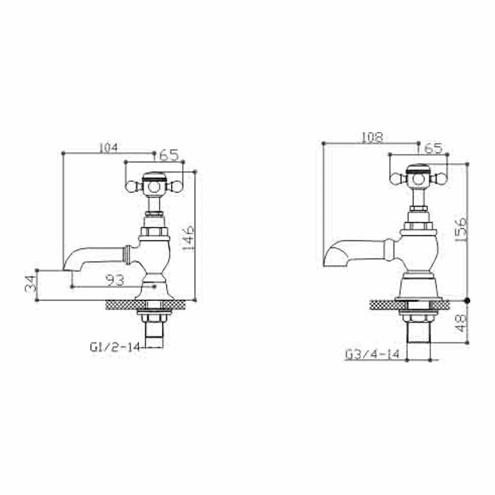 Sagittarius Hermes Bath Taps 4 Sagittarius Hermes Bath Taps - Image 2