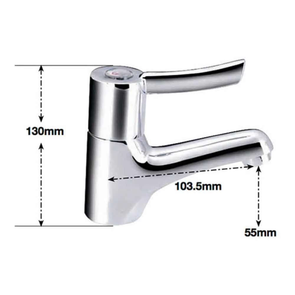 Sagittarius Contract Lever Sequential Control Basin Mixer 4 Sagittarius Contract Lever Sequential Control Basin Mixer - Image 2