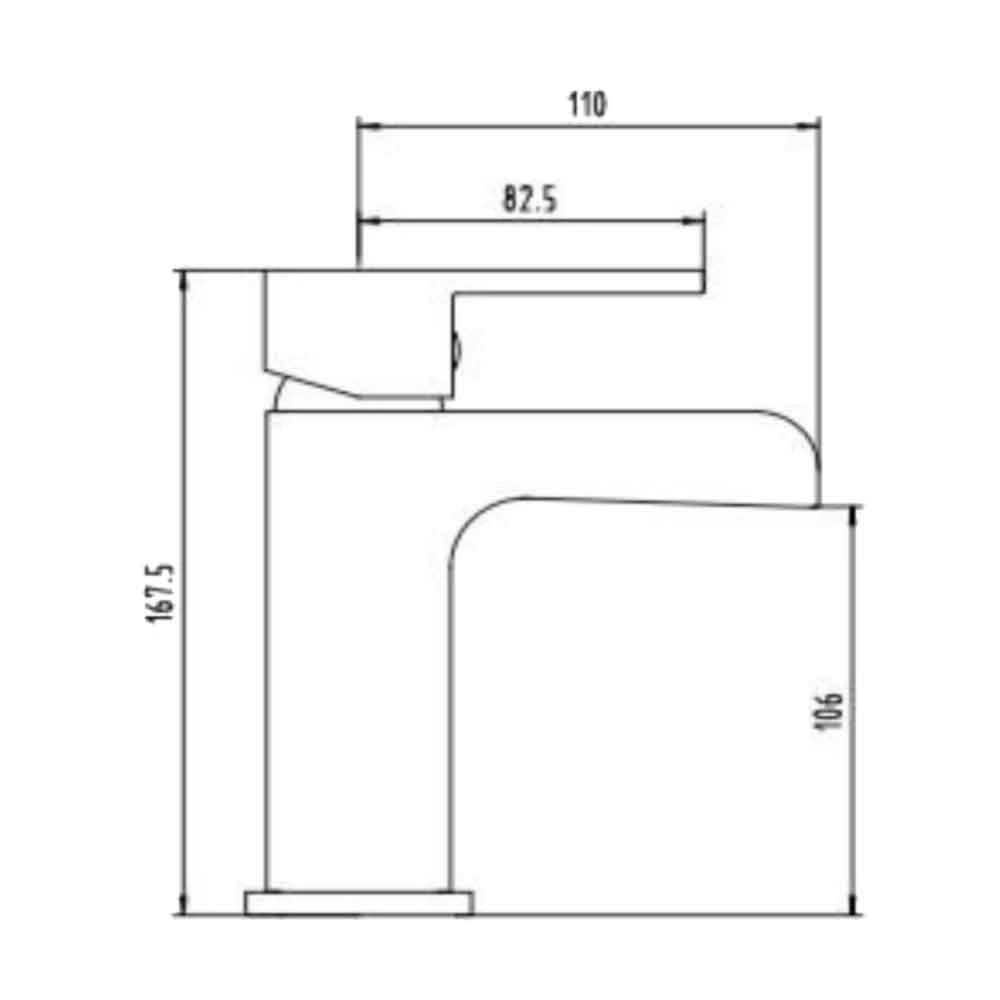 Sagittarius Metro Monobloc Basin Mixer With Clicker Waste 5 Sagittarius Metro Monobloc Basin Mixer With Clicker Waste - Image 3