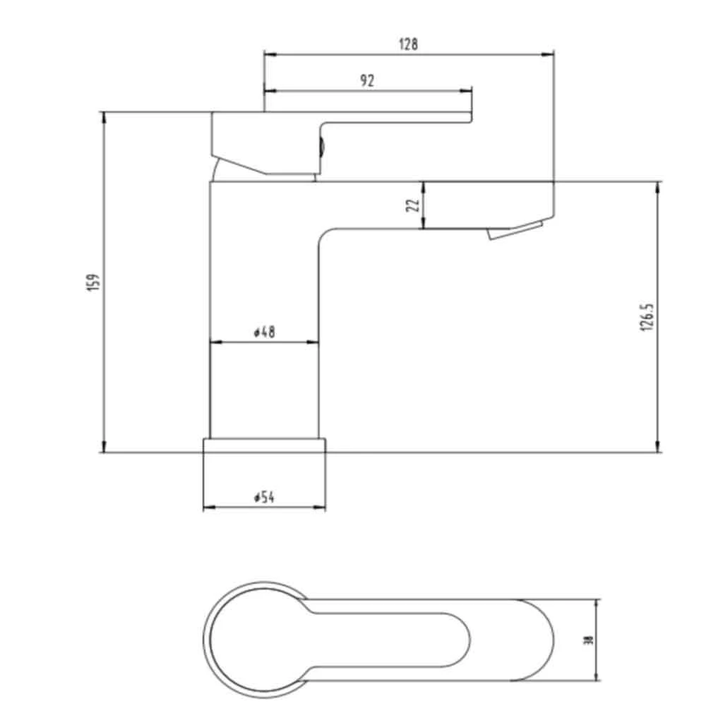 Sagittarius Plaza Monobloc Basin Mixer With Clicker Waste 5 Sagittarius Plaza Monobloc Basin Mixer With Clicker Waste - Image 3