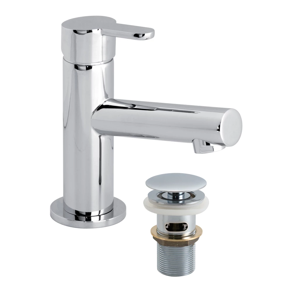 Vado Sense Mini Basin Mono Mixer With Universal Clicker Waste 3 Vado Sense Mini Basin Mono Mixer With Universal Clicker Waste