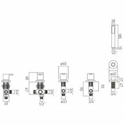 Vado Sense 2 Outlet Deck Mounted Mixer Valve With Pull-Out Handset 5 Vado Sense 2 Outlet Deck Mounted Mixer Valve With Pull-Out Handset -TAP WAREHOUSE Shop sen 135 ns tech