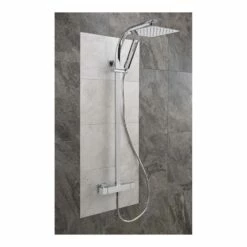 Sagittarius Curve Exposed Thermostatic Shower Valve And Rigid Riser Kit
